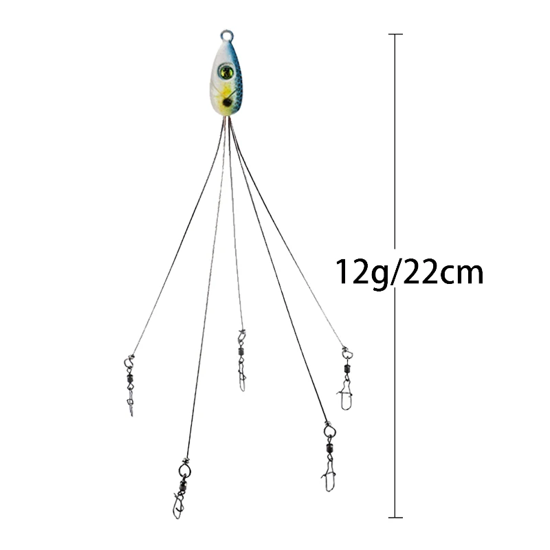 Montagem Alabama Rig Mycena de 5 Braços 18g para Vinis e Swimbaits - Image 7