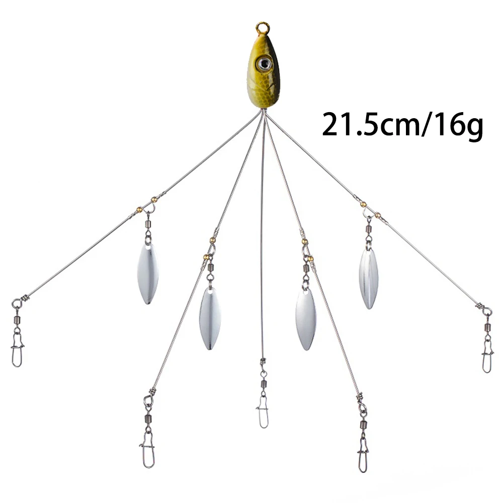 Montagem Alabama Rig Mycena de 5 Braços 18g para Vinis e Swimbaits - Image 9
