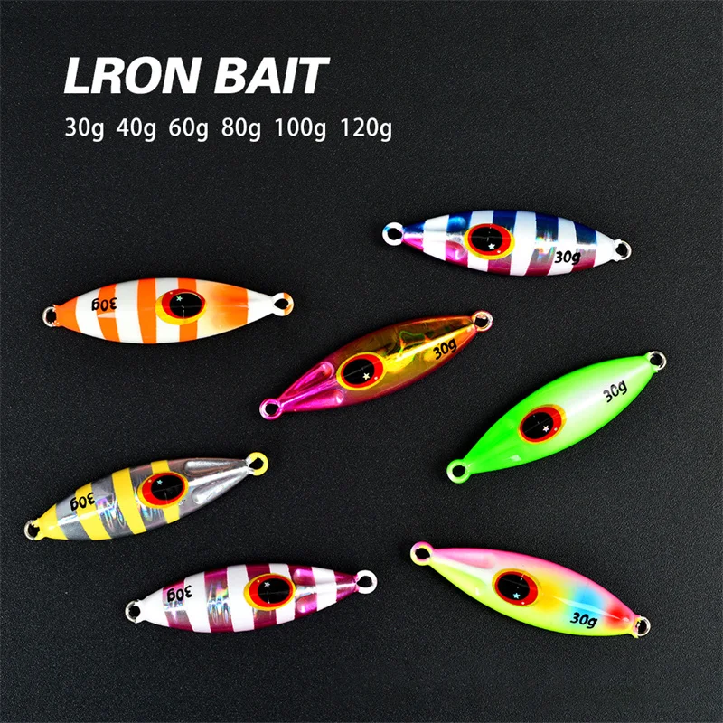 Jig Metálico Slow Pitch Luminescente 30g 40g 60g 80g 100g 120g sem Anzol - Image 4