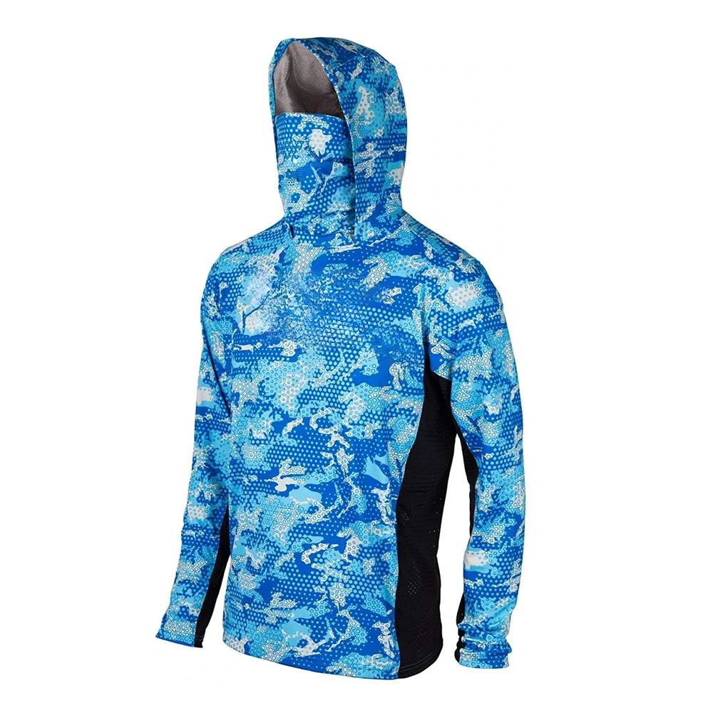 Camisola Técnica de Pesca com Capuz, Máscara Facial e Protecção UV UPF 50+ - Image 9