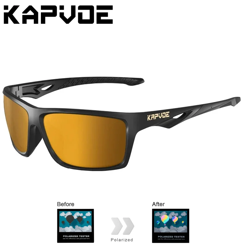 Óculos Polarizados Kapvoe UV400 HD para Pesca e Exterior - Image 2