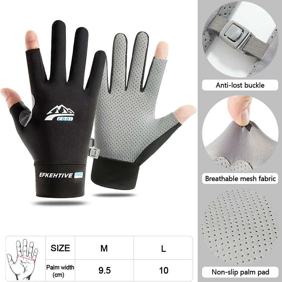 Luvas KoKossi Meio-Dedo Anti-Derrapantes com Protecção Solar - Image 10
