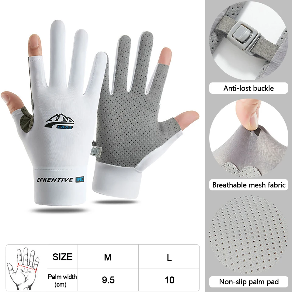 Luvas KoKossi Meio-Dedo Anti-Derrapantes com Protecção Solar - Image 11