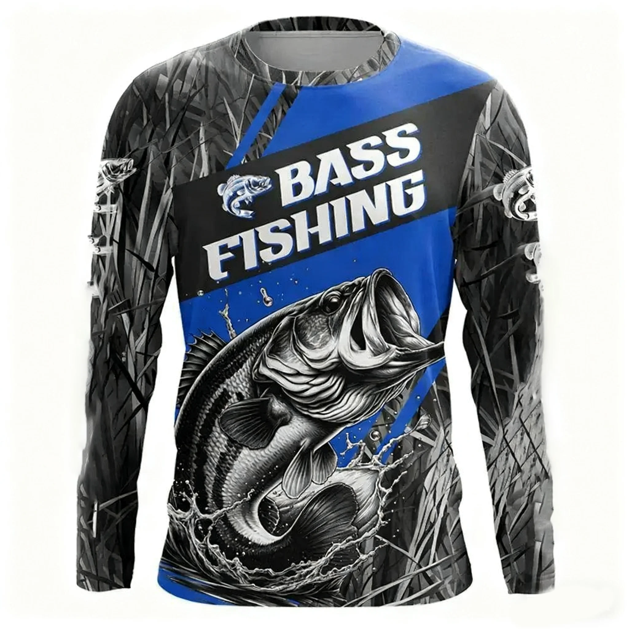 Camisola Técnica de Pesca Estampada de Manga Comprida com Protecção Solar - Image 5