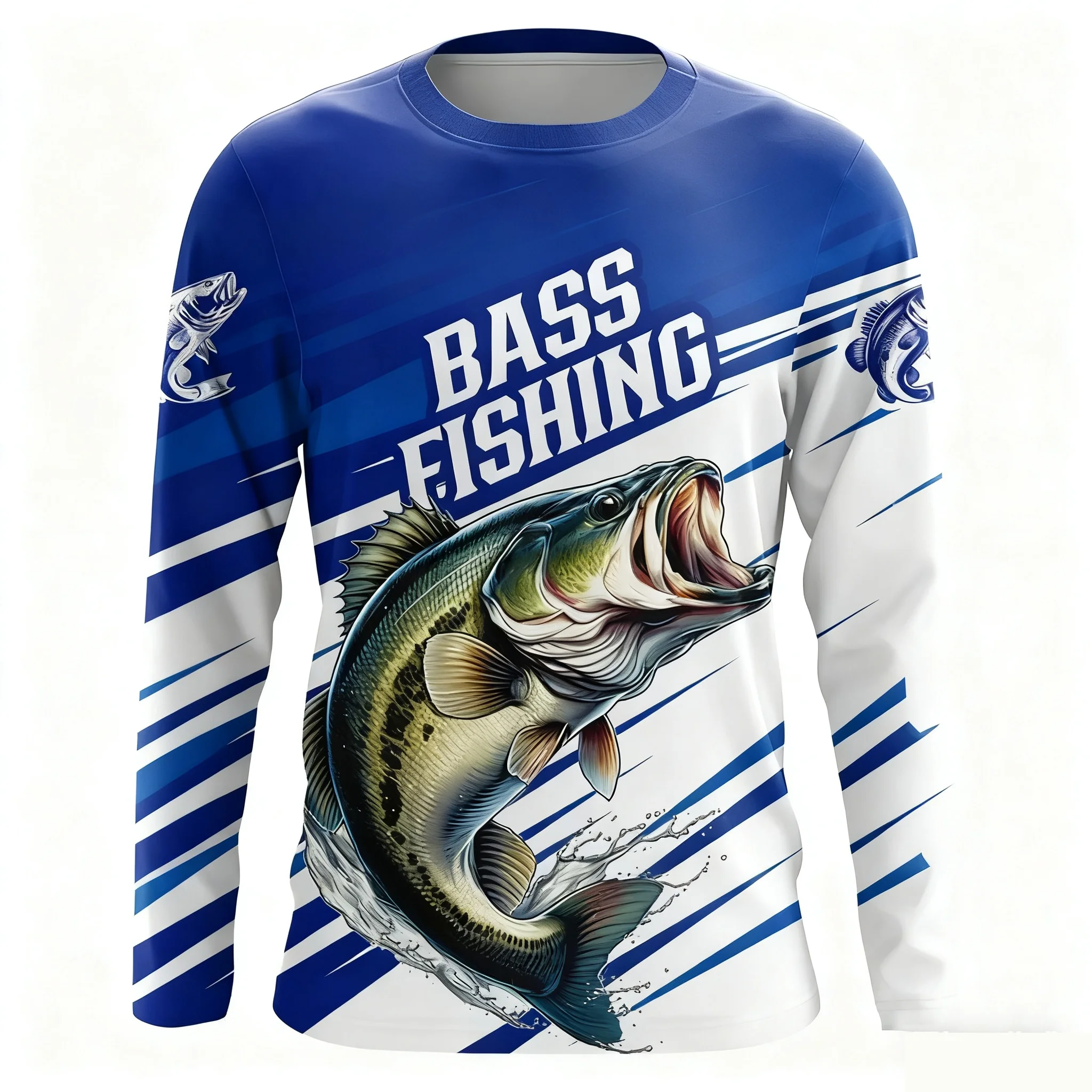 Camisola Técnica de Pesca Estampada de Manga Comprida com Protecção Solar - Image 4