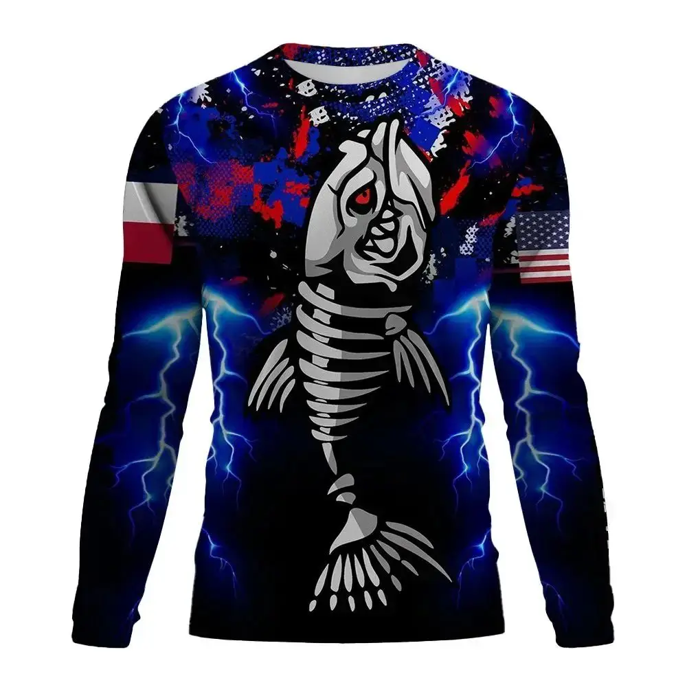 Camisola Técnica de Pesca Estampada de Manga Comprida com Protecção Solar - Image 10