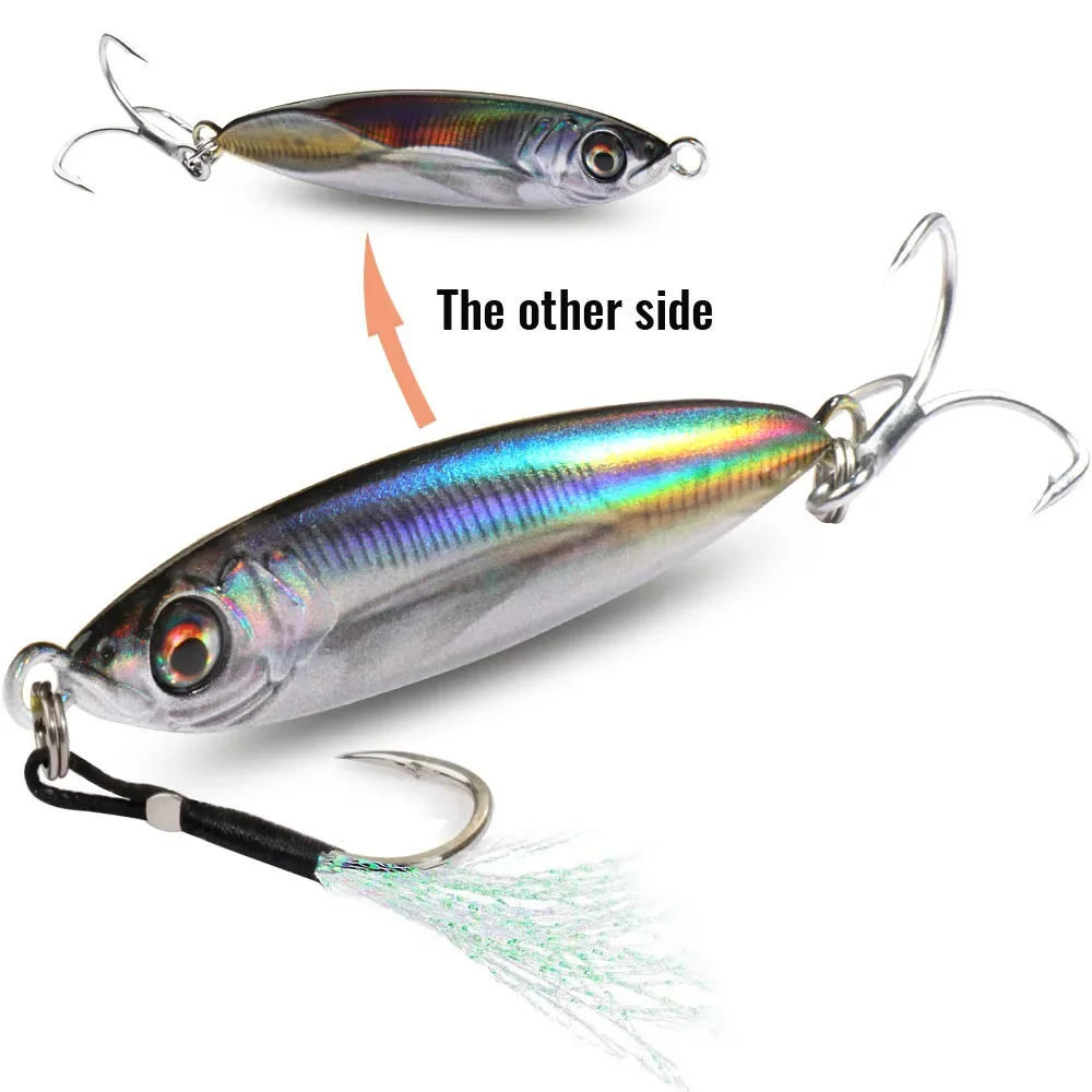 Jig Metálico Casting Jig GOBAIT 20g 30g 40g Holográfico para Predadores - Image 15