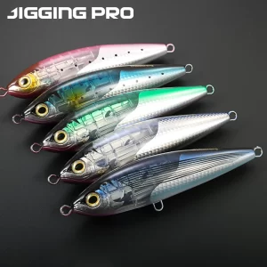 Pencil Flutuante Topwater JIGGING PRO 175mm 97g UV para Predadores de Mar