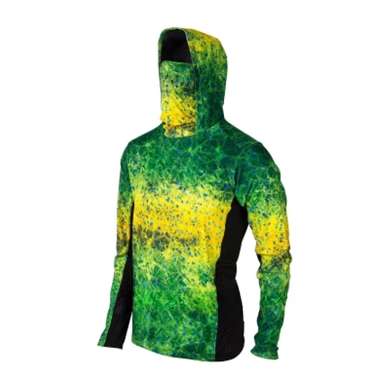 Camisola Técnica de Pesca com Capuz, Máscara Facial e Protecção UV UPF 50+ - Image 5