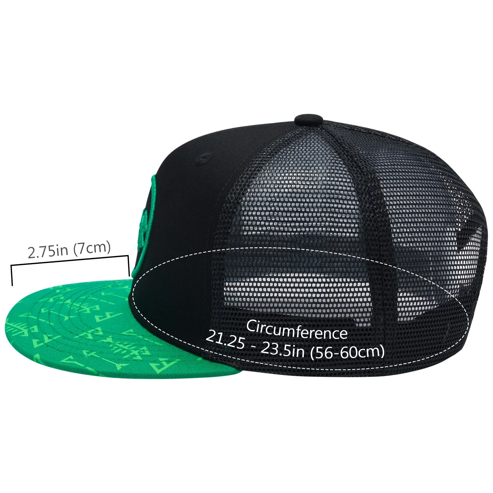 Boné Trucker Bassdash de Aba Plana em Rede Ajustável - Image 3