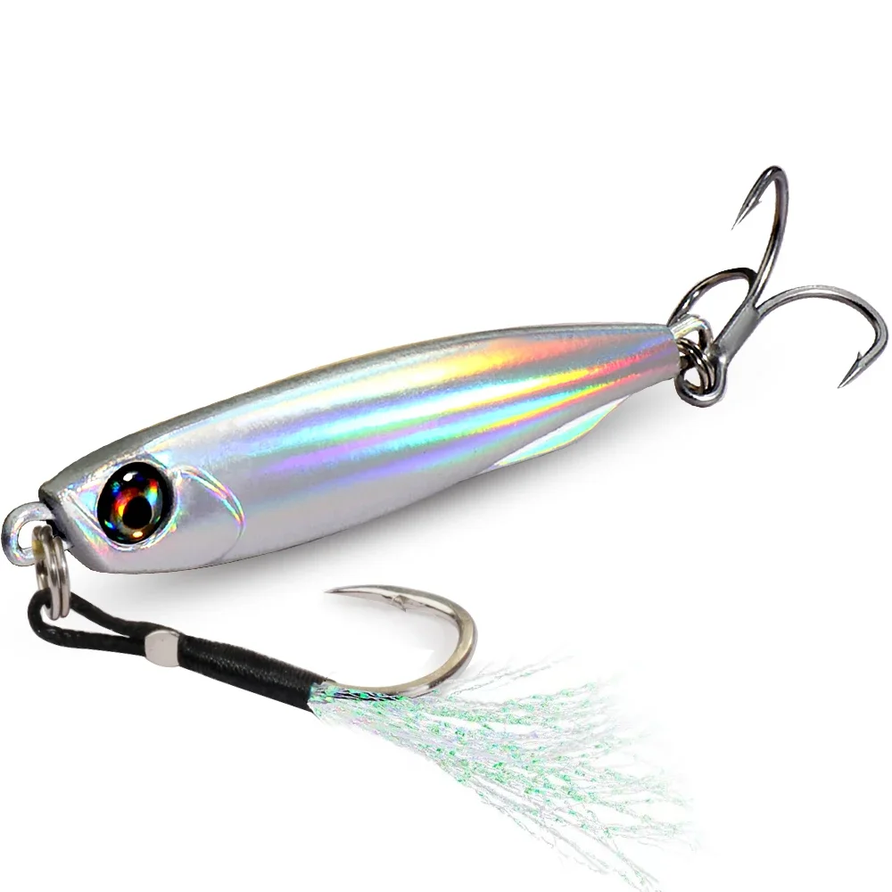 Jig Metálico Casting Jig Slim GOBAIT 10g 20g 30g 40g Holográfico - Image 15