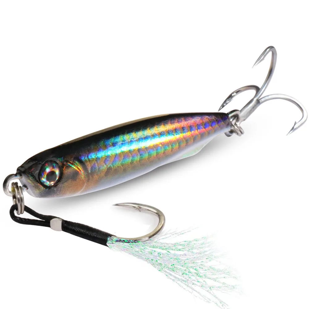 Jig Metálico Casting Jig Slim GOBAIT 10g 20g 30g 40g Holográfico - Image 7