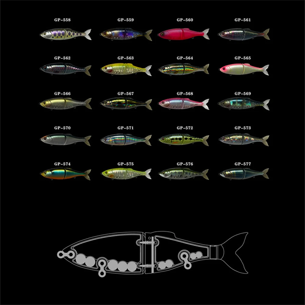 Swimbait Articulado Slow Sinking 70mm 4,5g para Predadores - Image 3