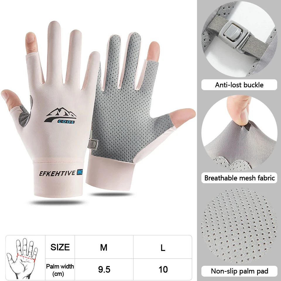 Luvas KoKossi Meio-Dedo Anti-Derrapantes com Protecção Solar - Image 14