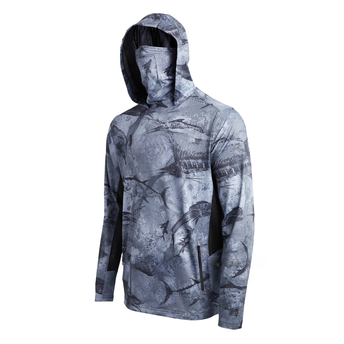 Camisola Técnica de Pesca com Capuz, Máscara Facial e Protecção UV UPF 50+ - Image 6
