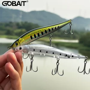 Minnow Long Cast GOBAIT 11,5cm 14,5g Slow Sinking para Predadores