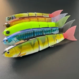 Swimbait Articulado Big Bait 24cm 105g com Cauda de Substituição para Grandes Predadores