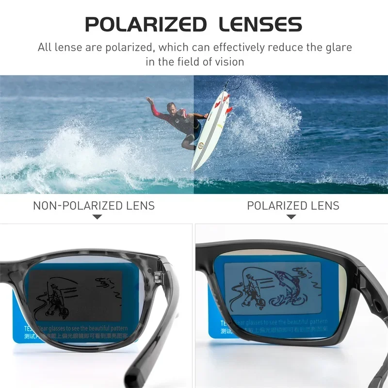 Óculos Polarizados Kapvoe UV400 HD para Pesca e Exterior - Image 5