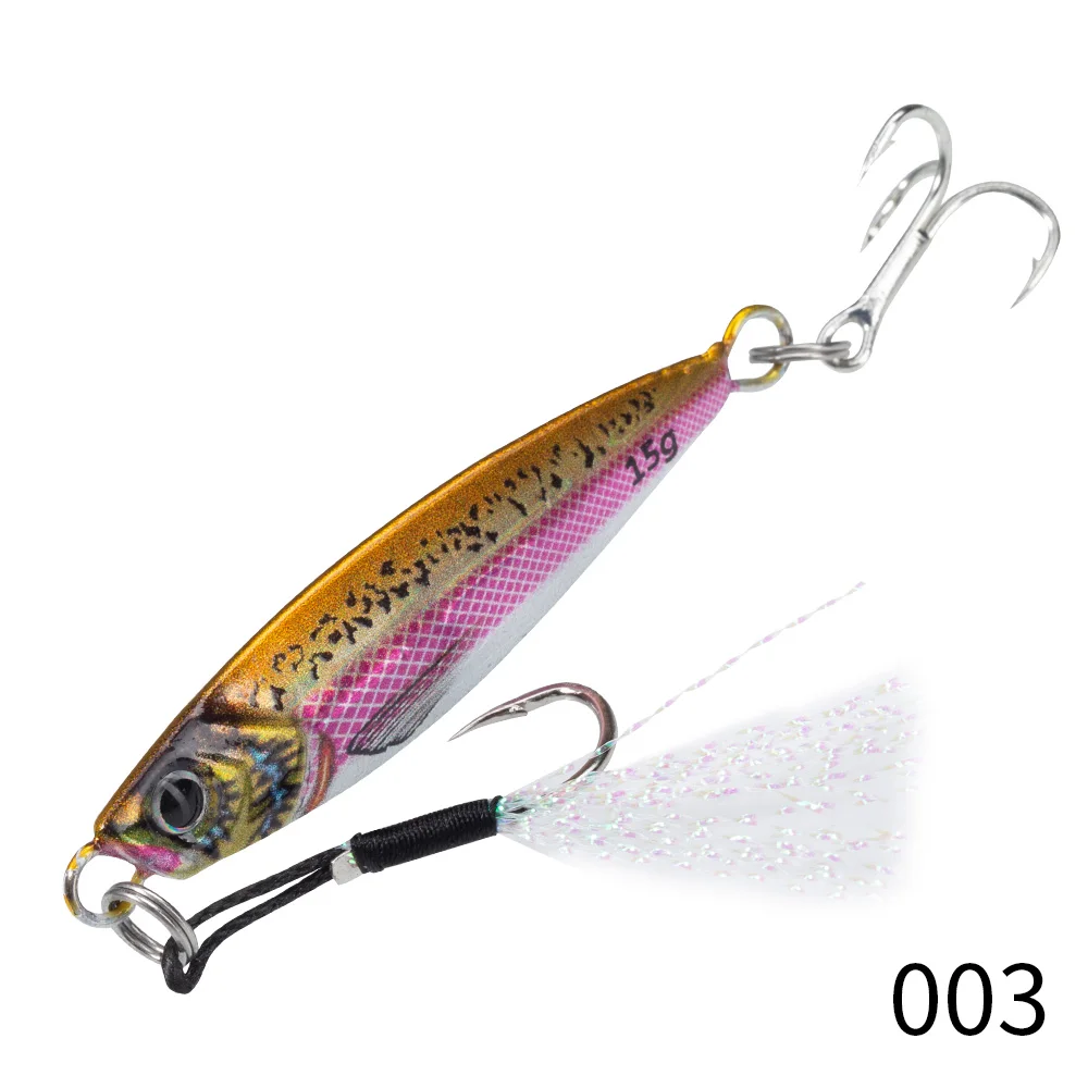 Jig Metálico Casting Jig Hunthouse 7g a 80g para Shore Jigging - Image 10
