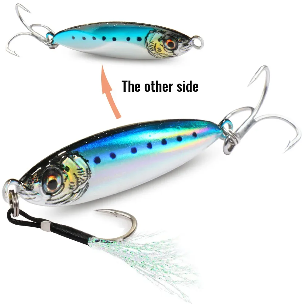 Jig Metálico Casting Jig GOBAIT 20g 30g 40g Holográfico para Predadores - Image 24