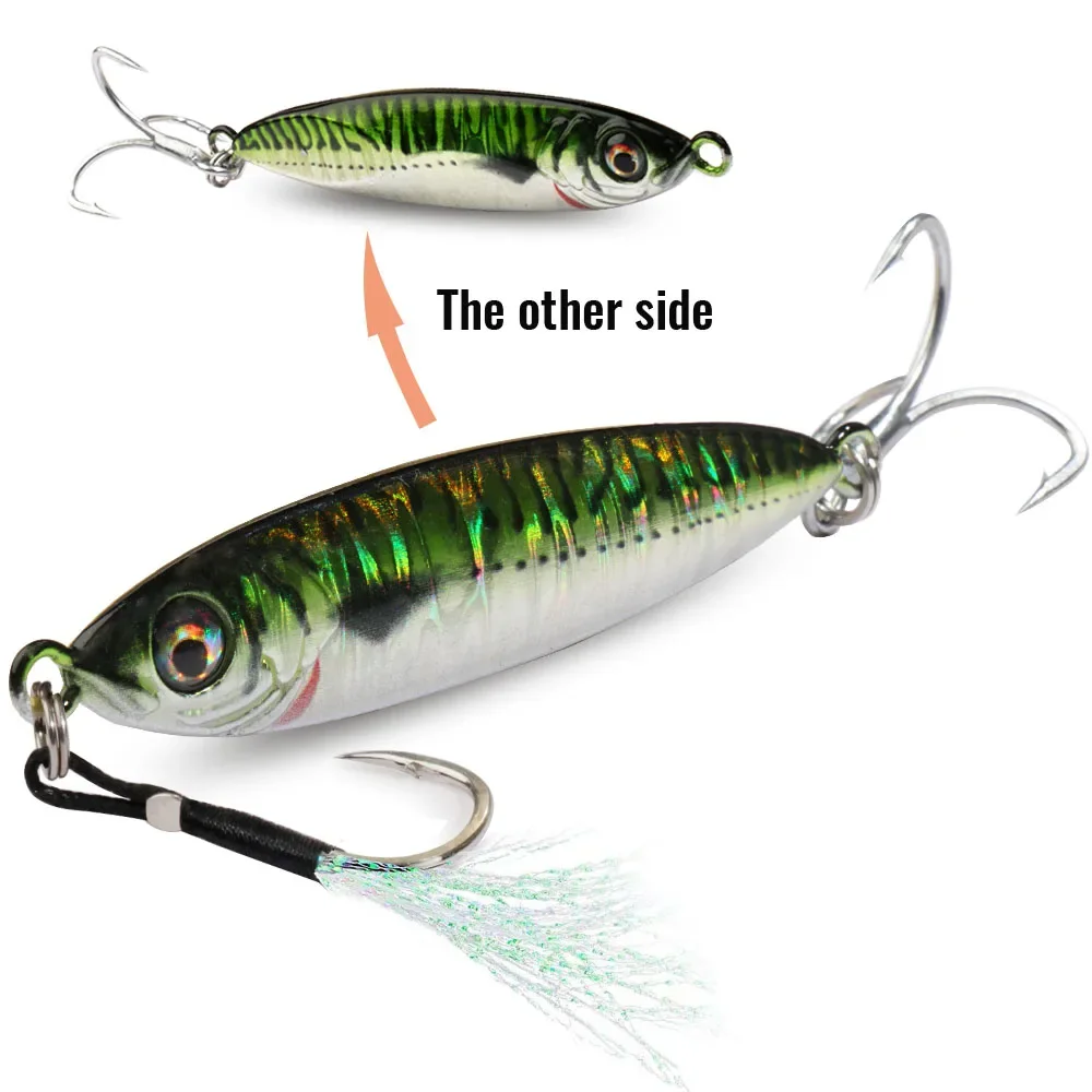 Jig Metálico Casting Jig GOBAIT 20g 30g 40g Holográfico para Predadores - Image 23