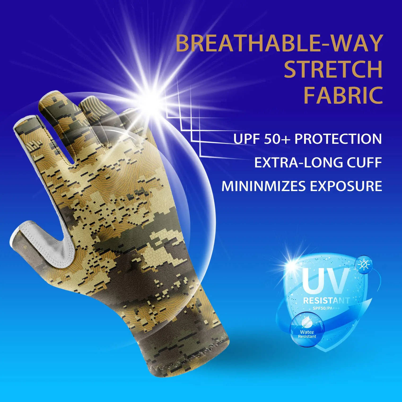 Luvas de Pesca Aventik sem Dedos com Protecção UV UPF 50+ - Image 2