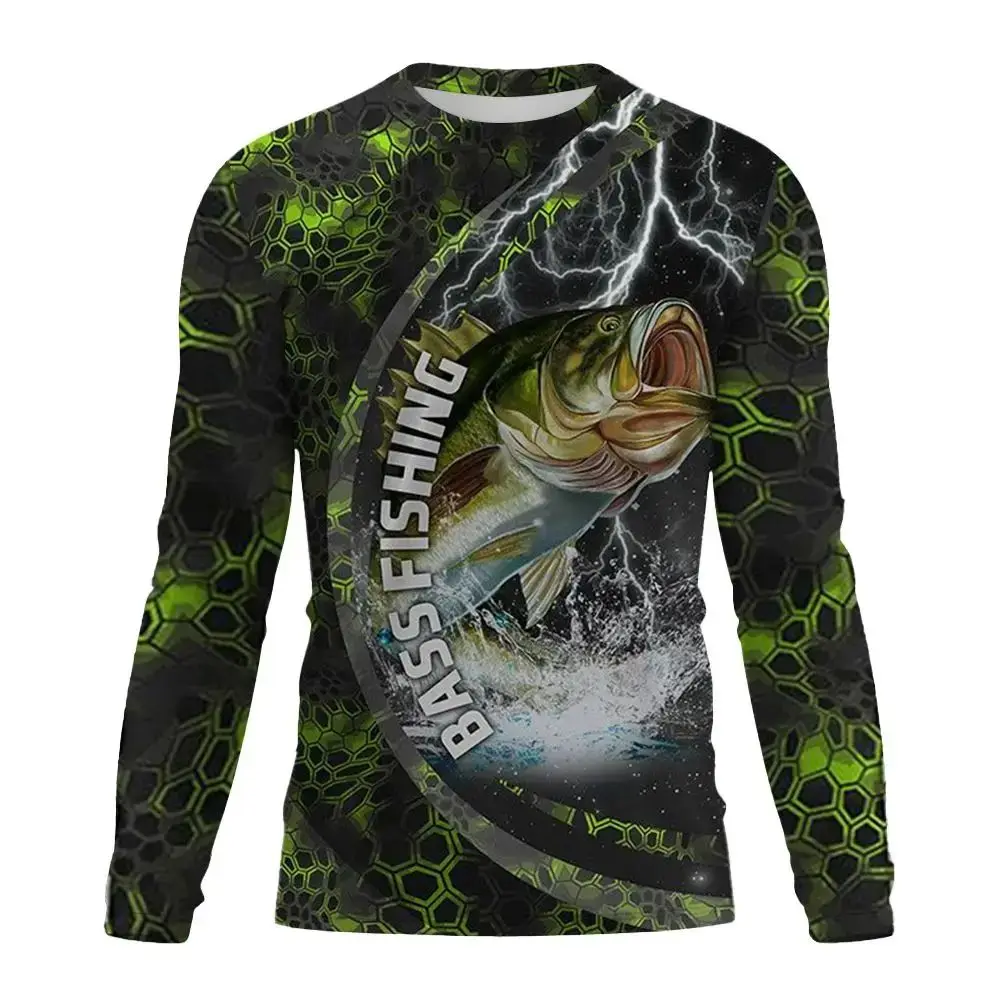Camisola Técnica de Pesca Estampada de Manga Comprida com Protecção Solar - Image 13
