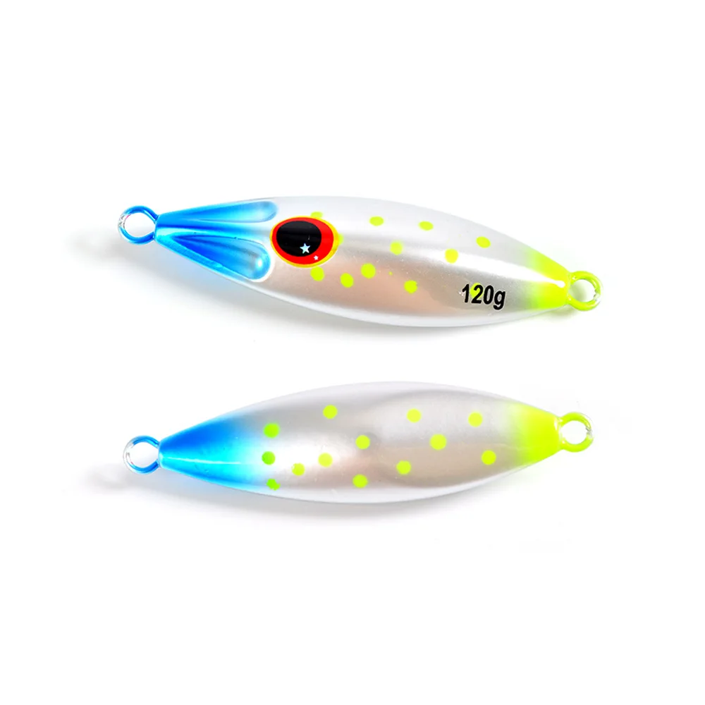 Jig Metálico Slow Pitch Luminescente 30g 40g 60g 80g 100g 120g sem Anzol - Image 9