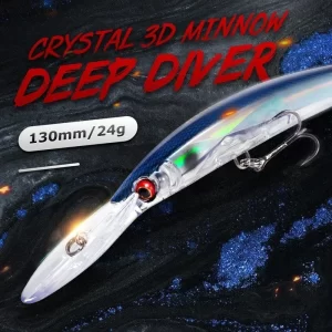 Minnow Deep Diver WHYY 130mm 24g Afundante para Predadores