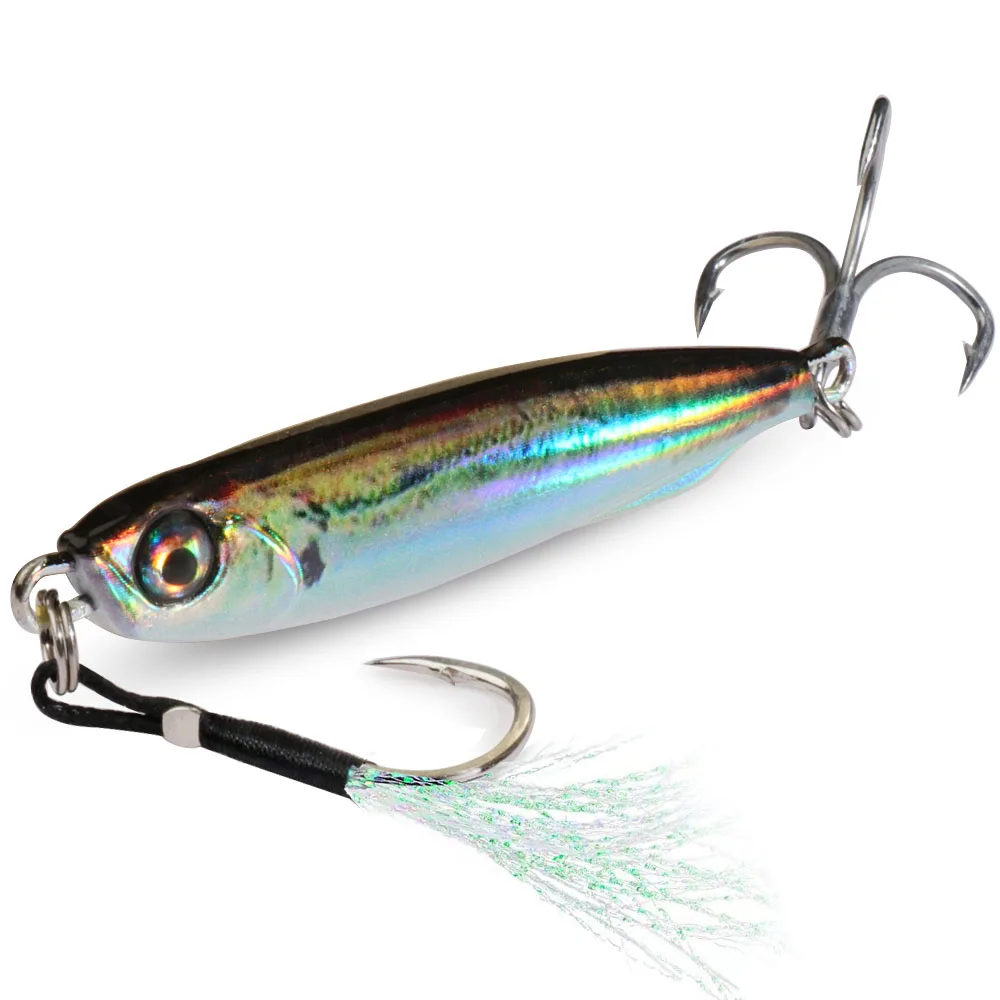 Jig Metálico Casting Jig Slim GOBAIT 10g 20g 30g 40g Holográfico - Image 9