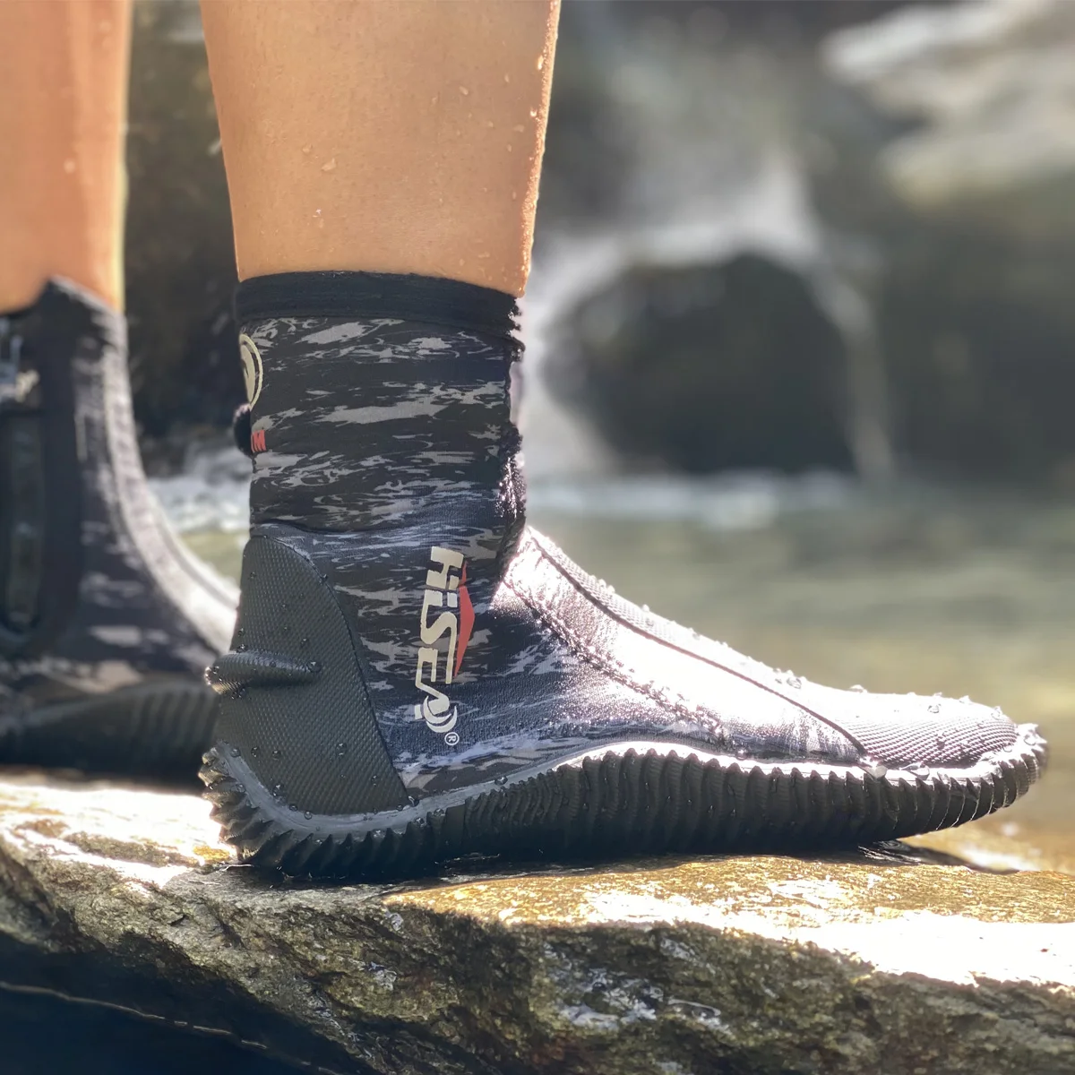 Botins de Neoprene HISEA 5mm Antiderrapantes para Pesca - Image 3