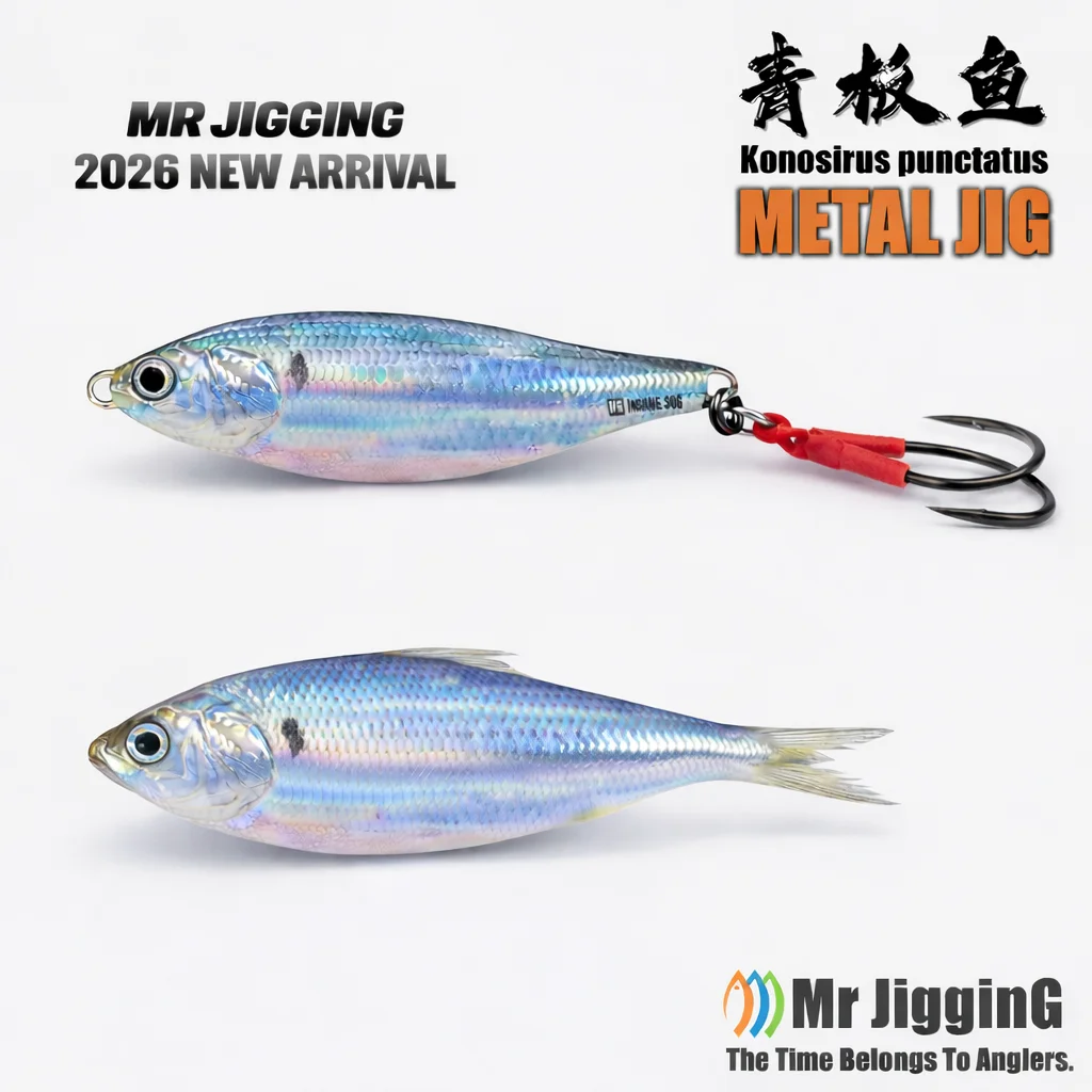 Jig Metálico Slow Fall Konosirus Mr JigginG 10g a 40g para Shore Jigging