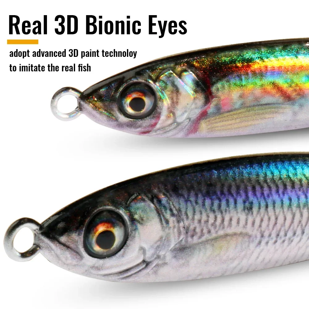 Jig Metálico Casting Jig GOBAIT 20g 30g 40g Holográfico para Predadores - Image 2
