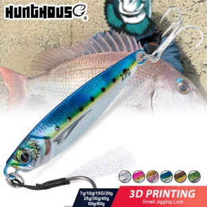 Jig Metálico Casting Jig Hunthouse 7g a 80g para Shore Jigging