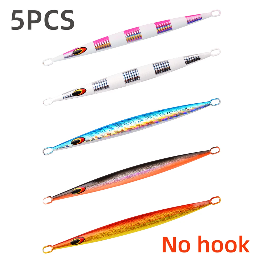 Conjunto 5 Jigs Metálicos Vertical Speed Jig Aorace 80g 120g 160g 200 - Image 8