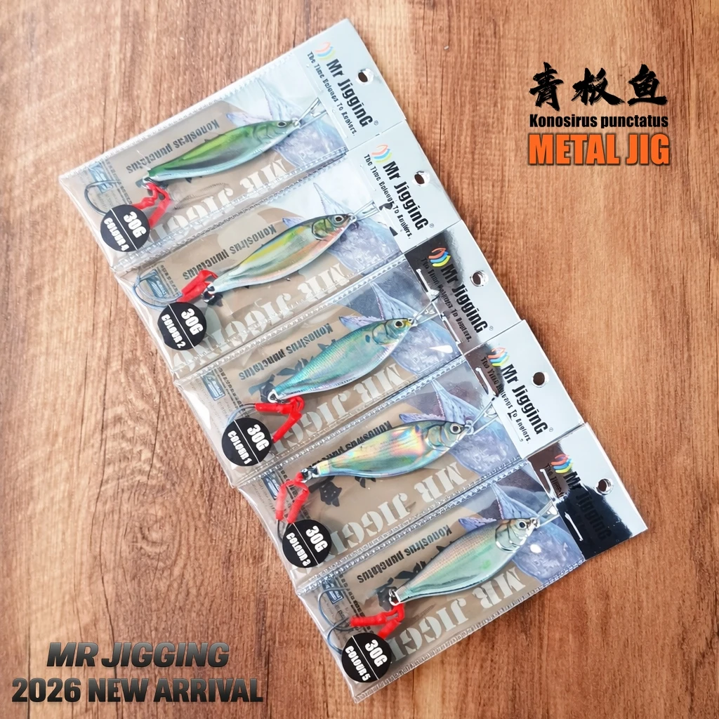 Jig Metálico Slow Fall Konosirus Mr JigginG 10g a 40g para Shore Jigging - Image 5