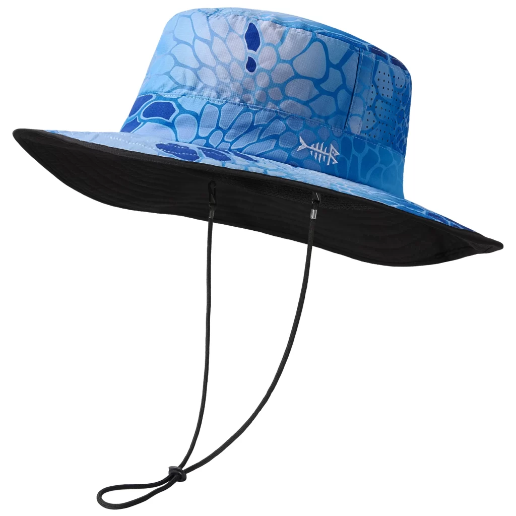 Chapéu de Pesca Bassdash UPF 50+ com Rede Microperfurada e Correia Ajustável