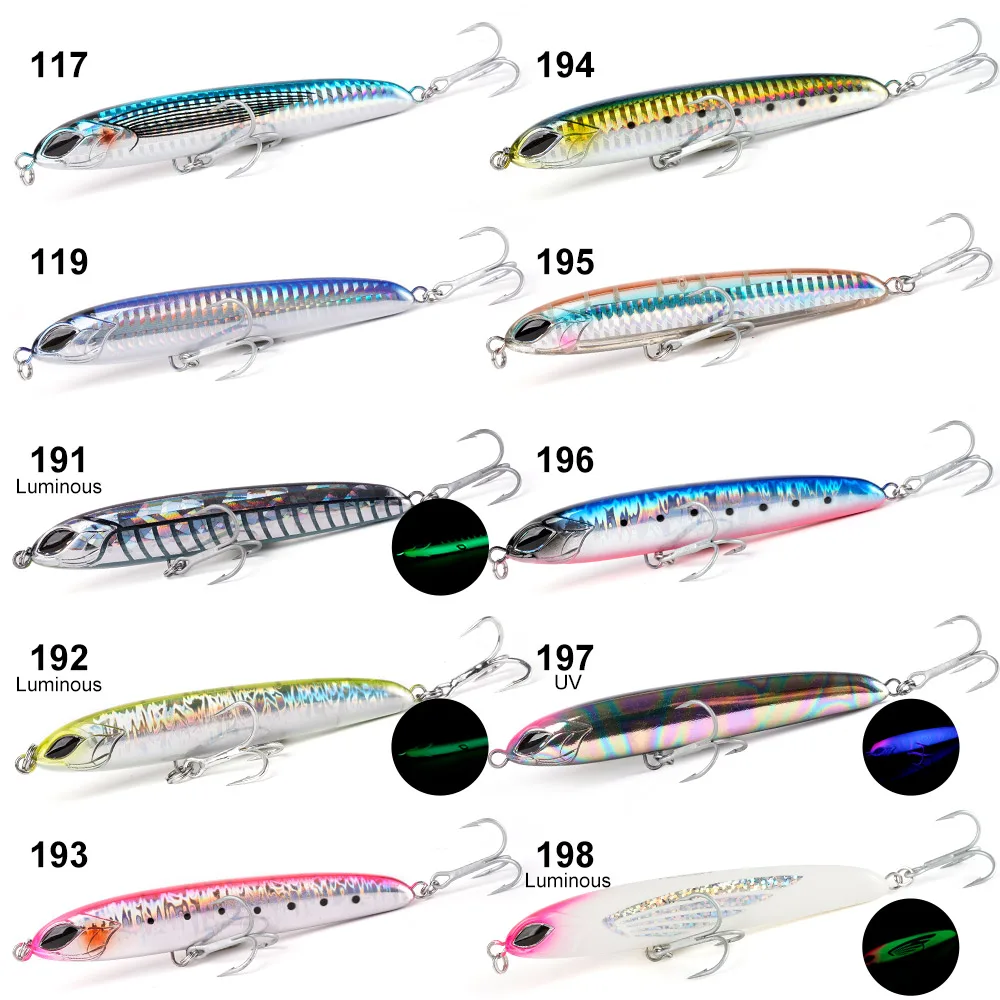 Stickbait Pencil Heavy Sinking NOEBY 115mm 64g 130mm 81g para Predadores de Mar - Image 3