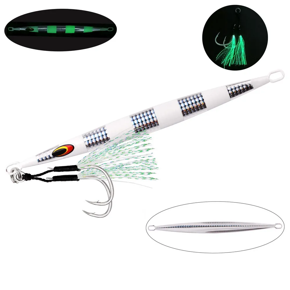 Conjunto 5 Jigs Metálicos Vertical Speed Jig Aorace 80g 120g 160g 200 - Image 6