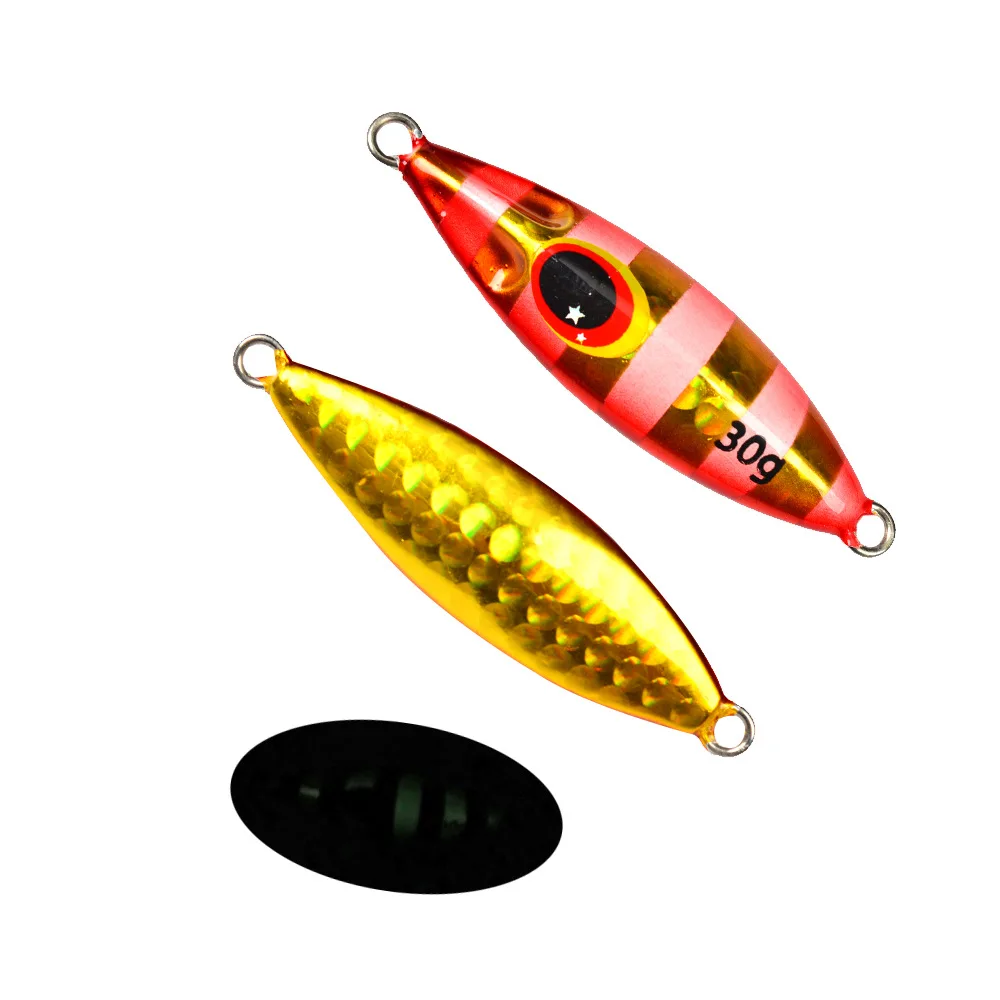 Jig Metálico Slow Pitch Luminescente 30g 40g 60g 80g 100g 120g sem Anzol - Image 13
