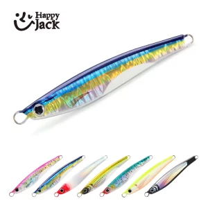 Jig Metálico Shore Casting HappyJack Jugulo 15g 30g 40g para Spinning de Mar