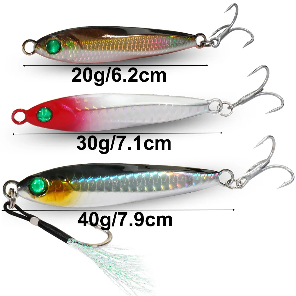 Jig Metálico Casting Jig GOBAIT 20g 30g 40g para Shore Jigging e Predadores - Image 2