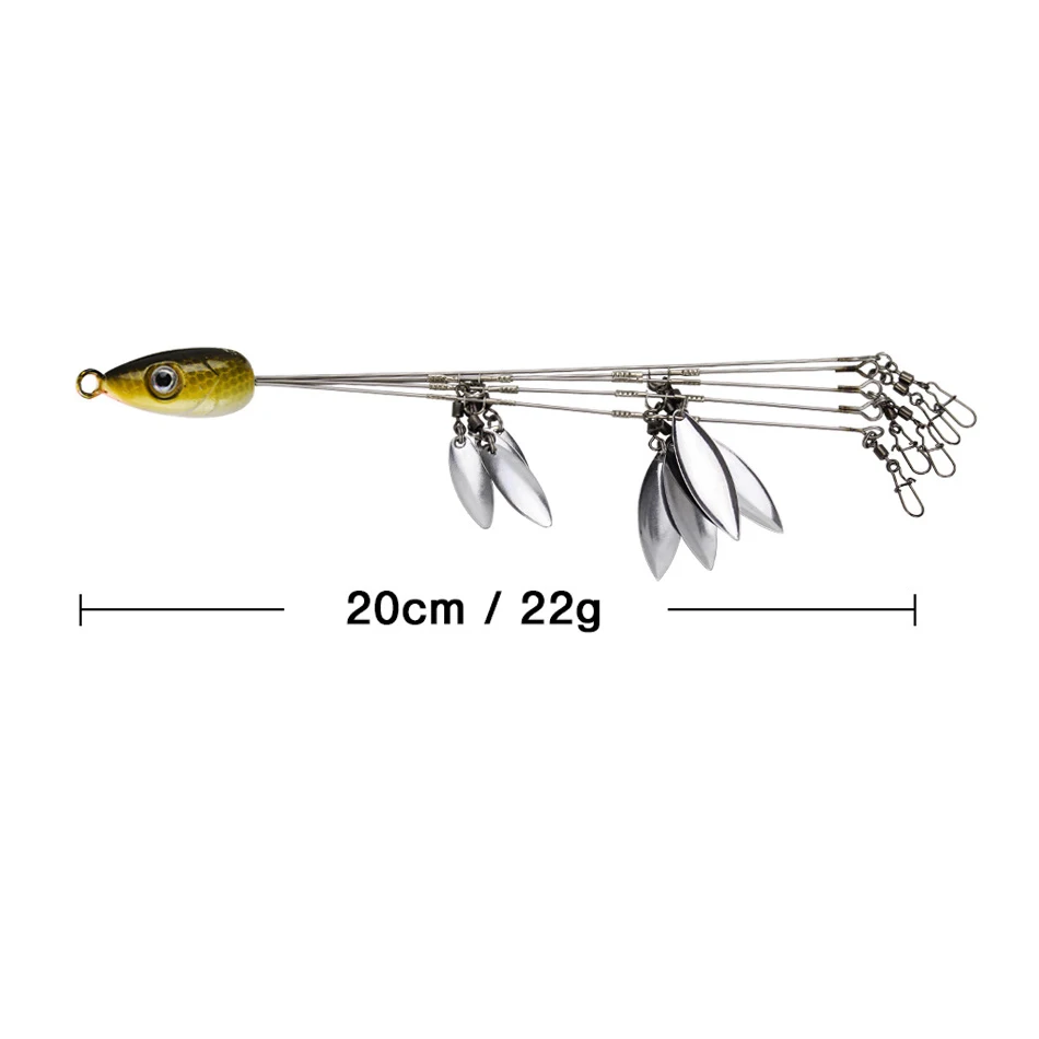 Montagem Alabama Rig Mycena de 5 Braços 18g para Vinis e Swimbaits - Image 10
