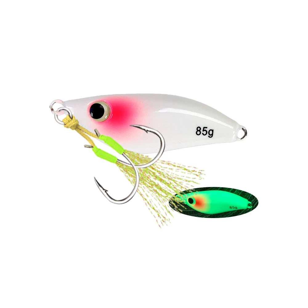 Jig Metálico Butterball TOLU 45g 65g 85g 100g Luminescente para Shore Jigging e Vertical - Image 9
