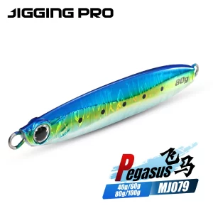 Jig Metálico Casting Jig Long Cast JIGGING PRO 35g 45g 60g 80g 100g sem Anzol