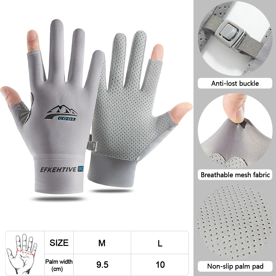 Luvas KoKossi Meio-Dedo Anti-Derrapantes com Protecção Solar - Image 9