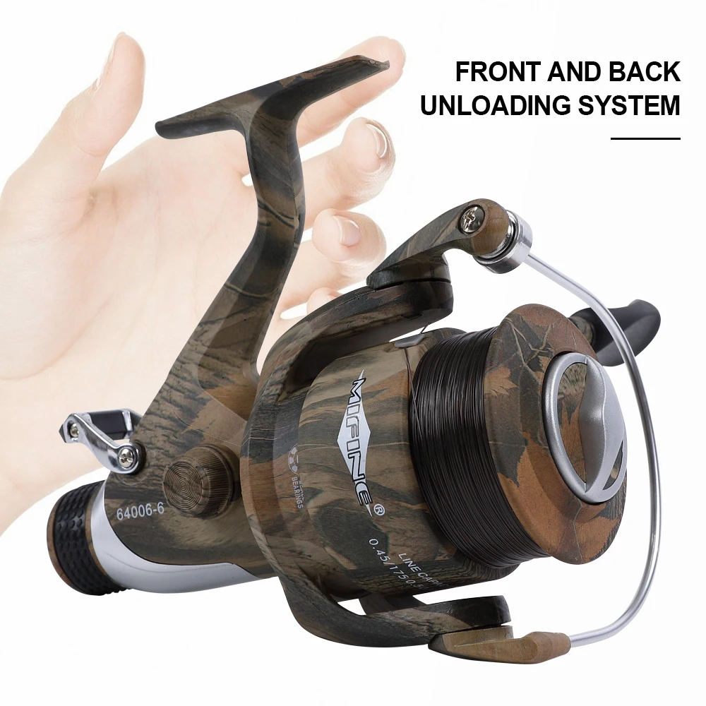 Carreto MIFINE Tele Carp Travão Duplo 3000–6000 com Linha - Image 3