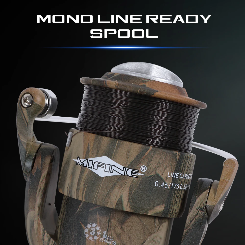 Carreto MIFINE Tele Carp Travão Duplo 3000–6000 com Linha - Image 4