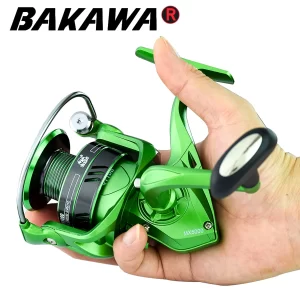 Carreto de Spinning BAKAWA Lizard MX 1000–7000 11 Rolamentos 12kg