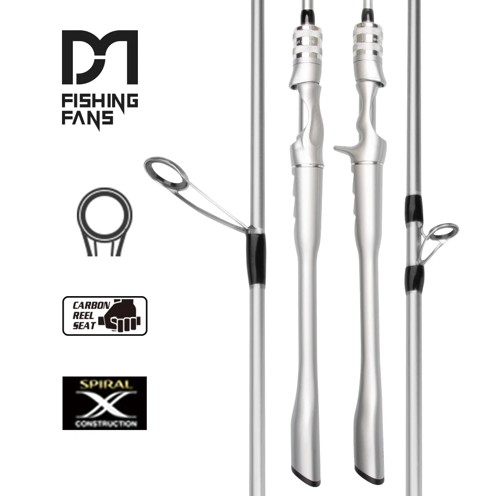 Cana de Spinning FISHINGFANS Orca M Medium Fast em Carbono